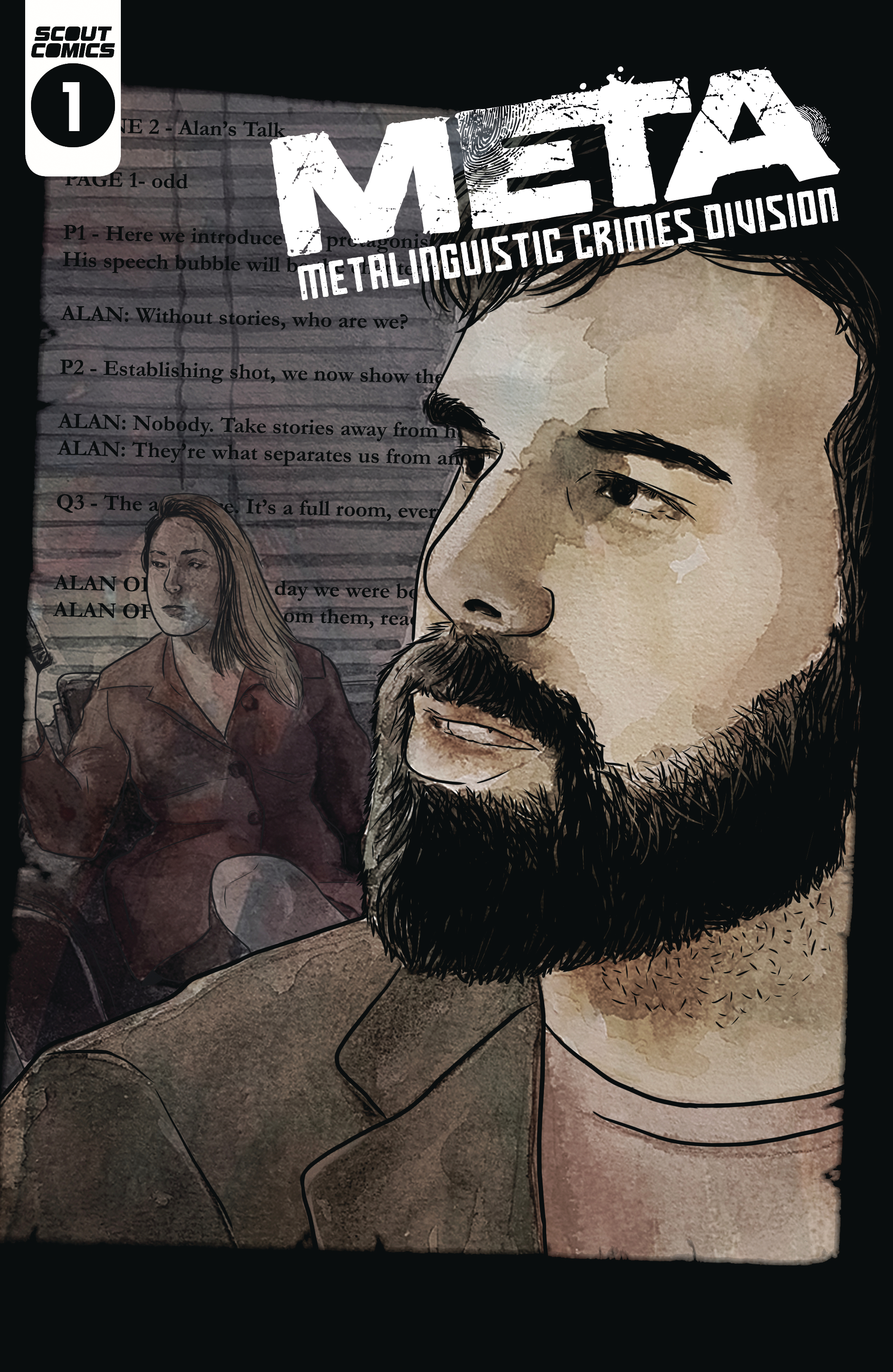 Meta Metalinguistic Crimes Division #1 Cover B 10 Copy Andre Freitas Unlock Variant