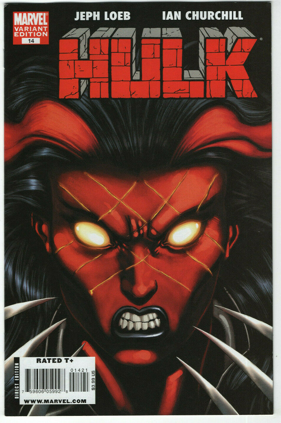 Hulk #14 (Red She-Hulk Variant) (2008)