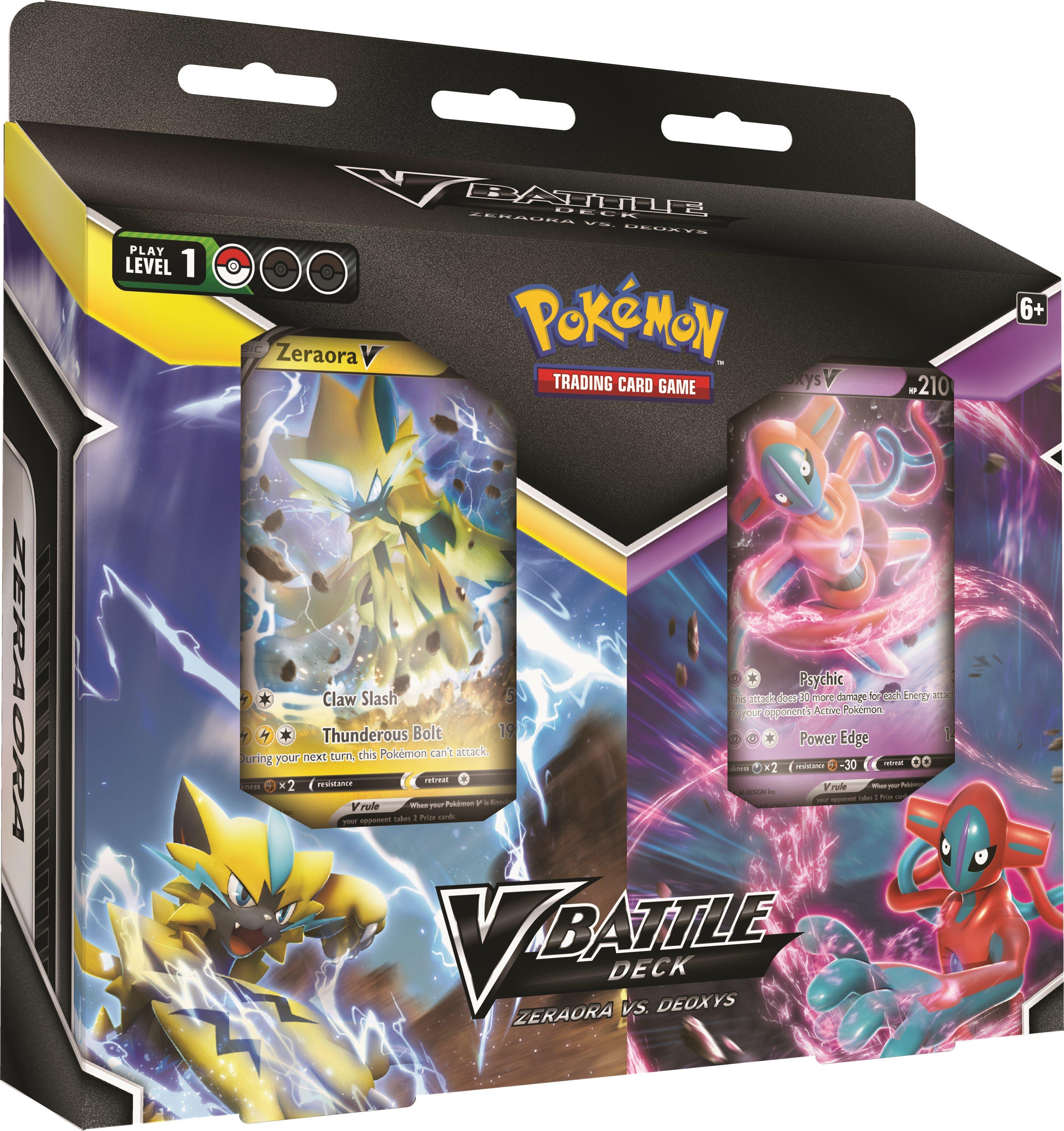 Pokemon TCG: V Battle Deck Bundle: Zeraora Vs Deoxys