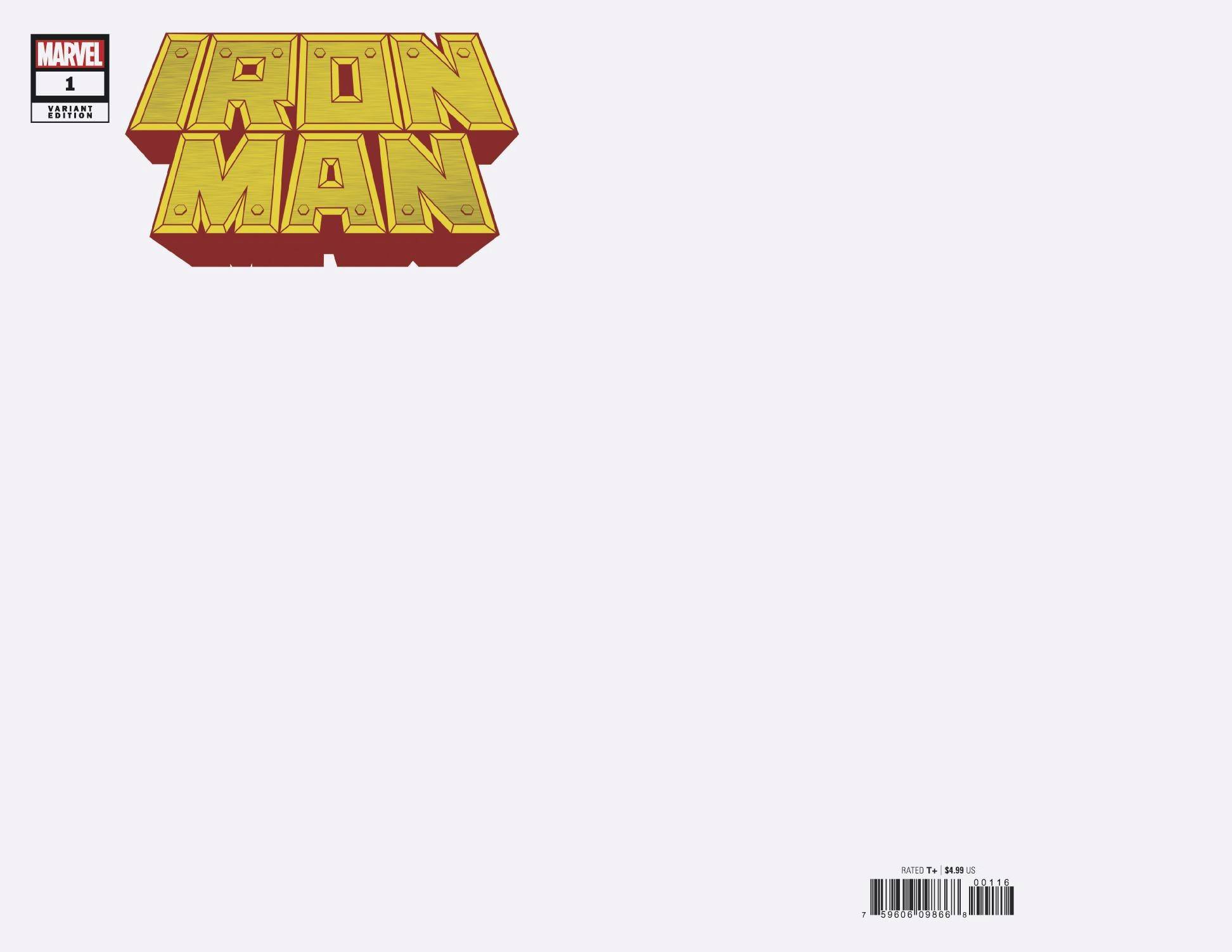 Iron Man #1 Blank Variant (2020)