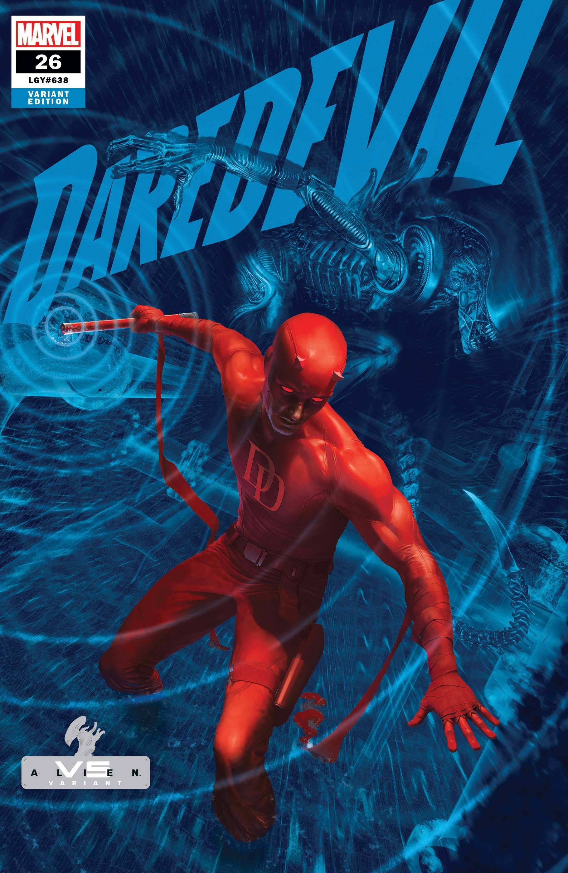 Daredevil #26 Rahzzah Marvel Vs Alien Variant King In Black (2019)