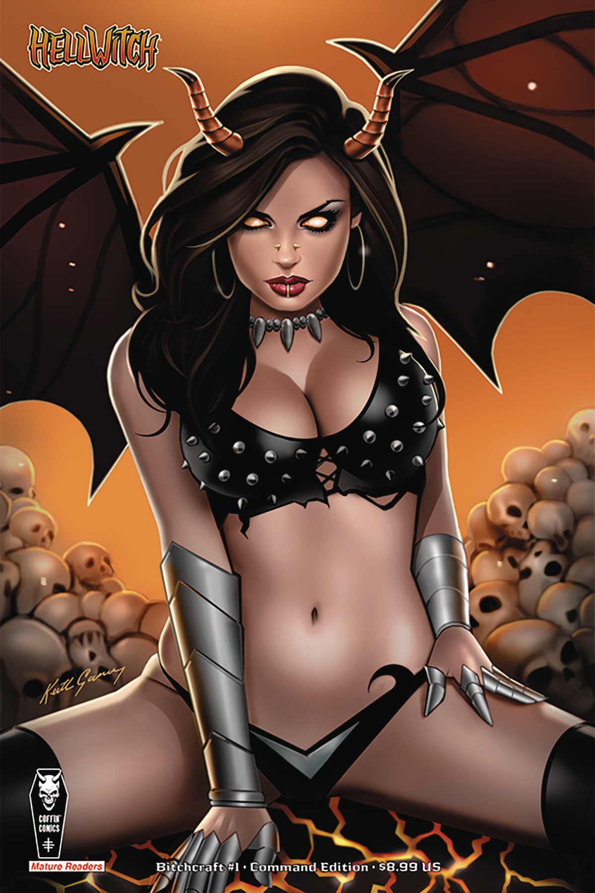 Hellwitch Bitchcraft #1 Cover B Keith Garvey Command Edition (Mature)