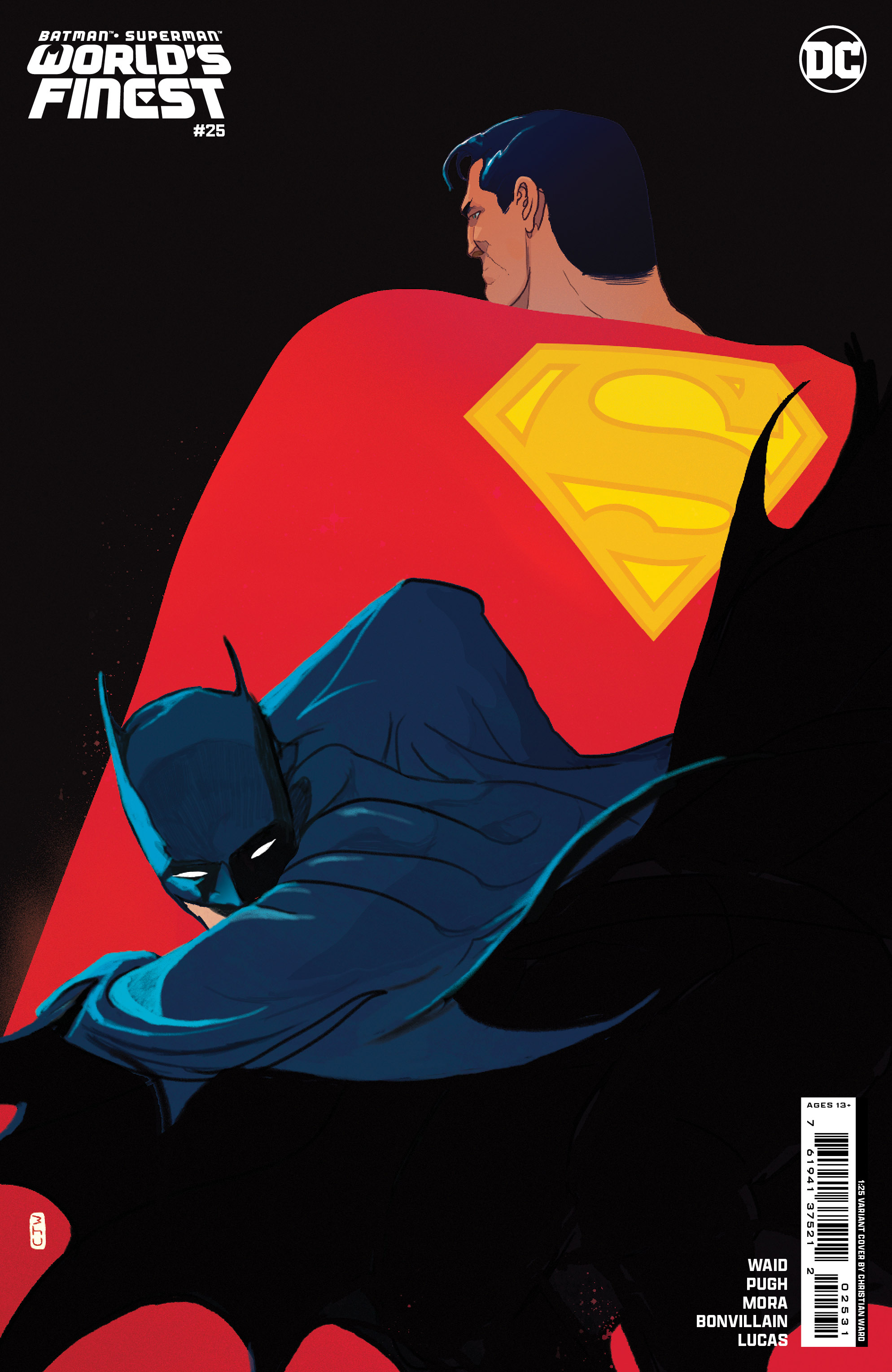 Batman Superman Worlds Finest #25 Cover H 1 for 25 Incentive Christian Ward Card Stock Variant