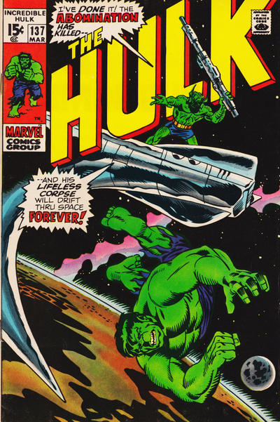 Incredible Hulk #137 - Fn/Vf 7.0