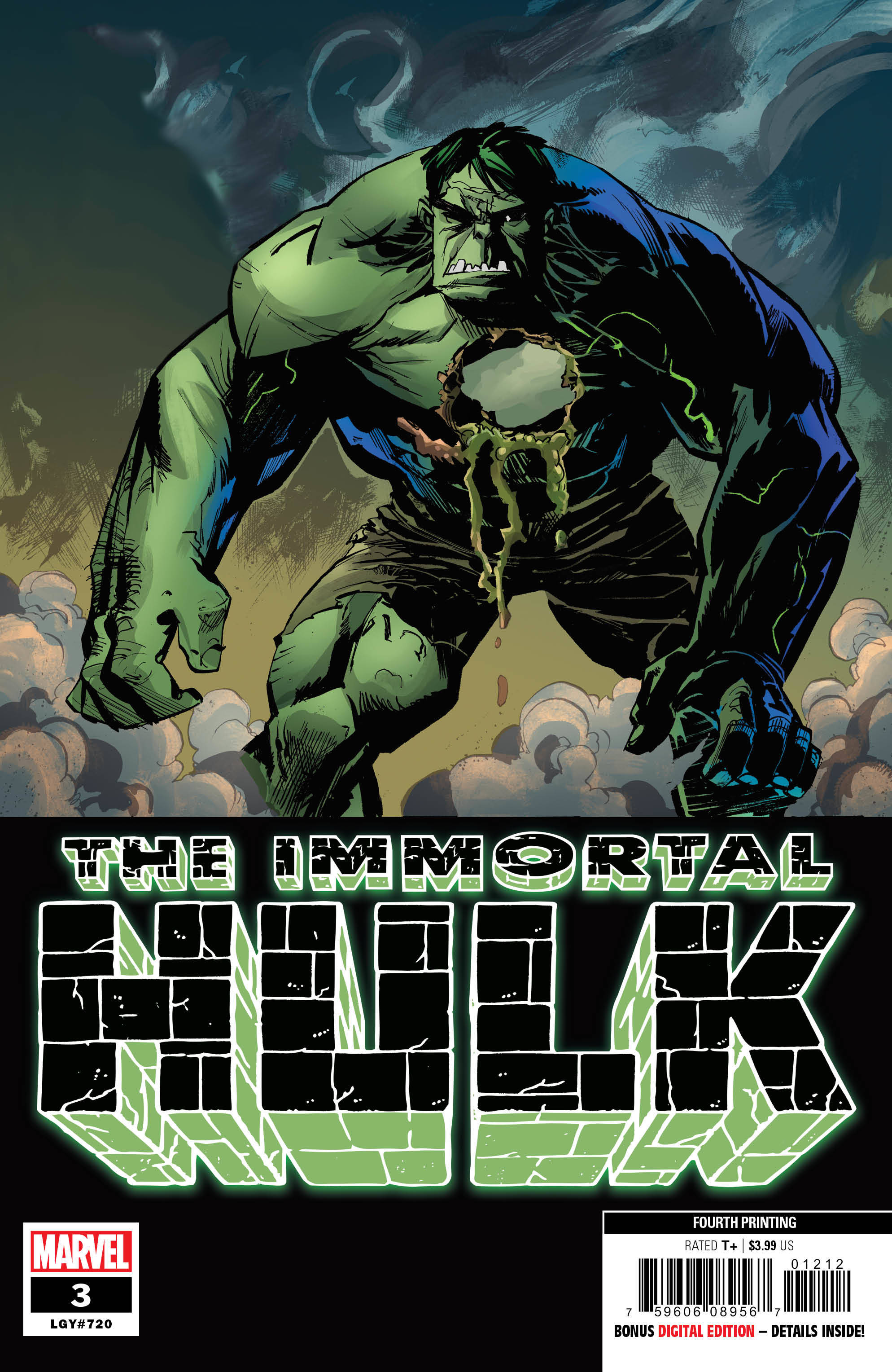 Immortal Hulk #3 4th Printing Brown Variant (2018)