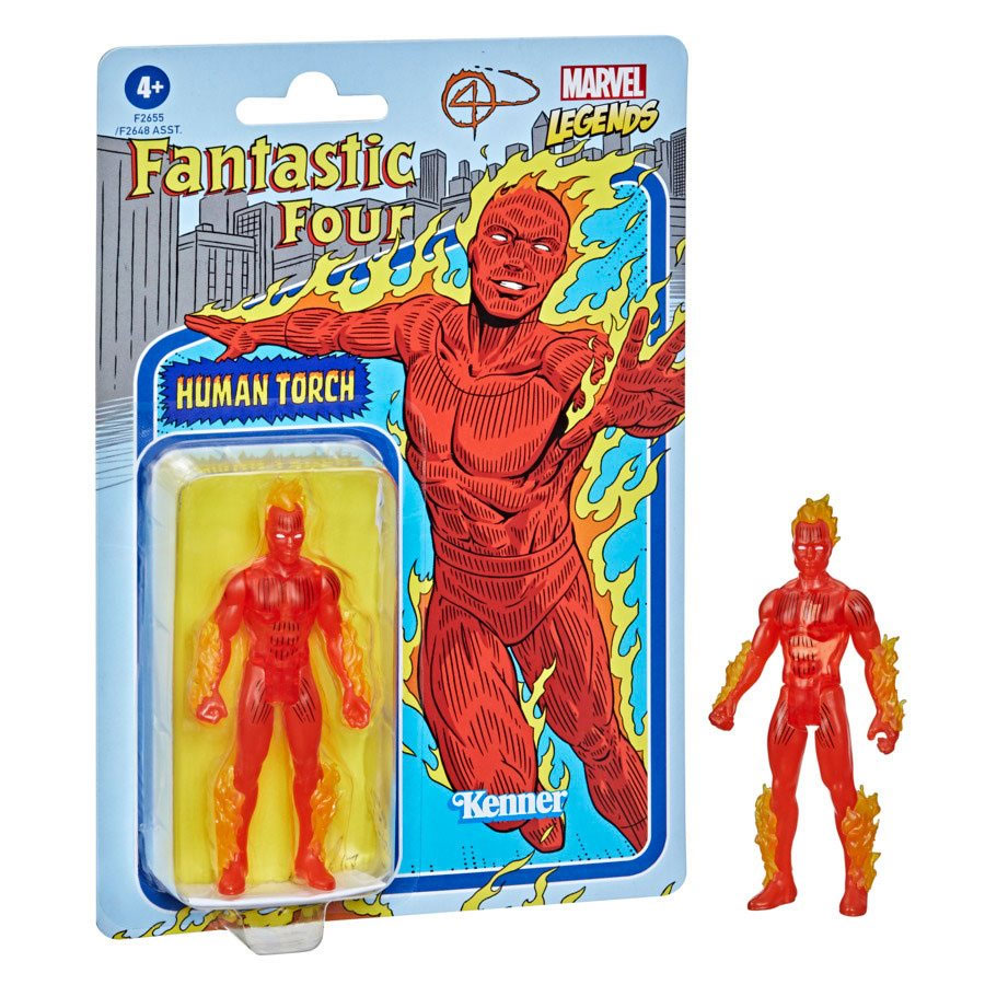 Marvel Retro Legends 3-3/4in Human Torch Action Figure Case