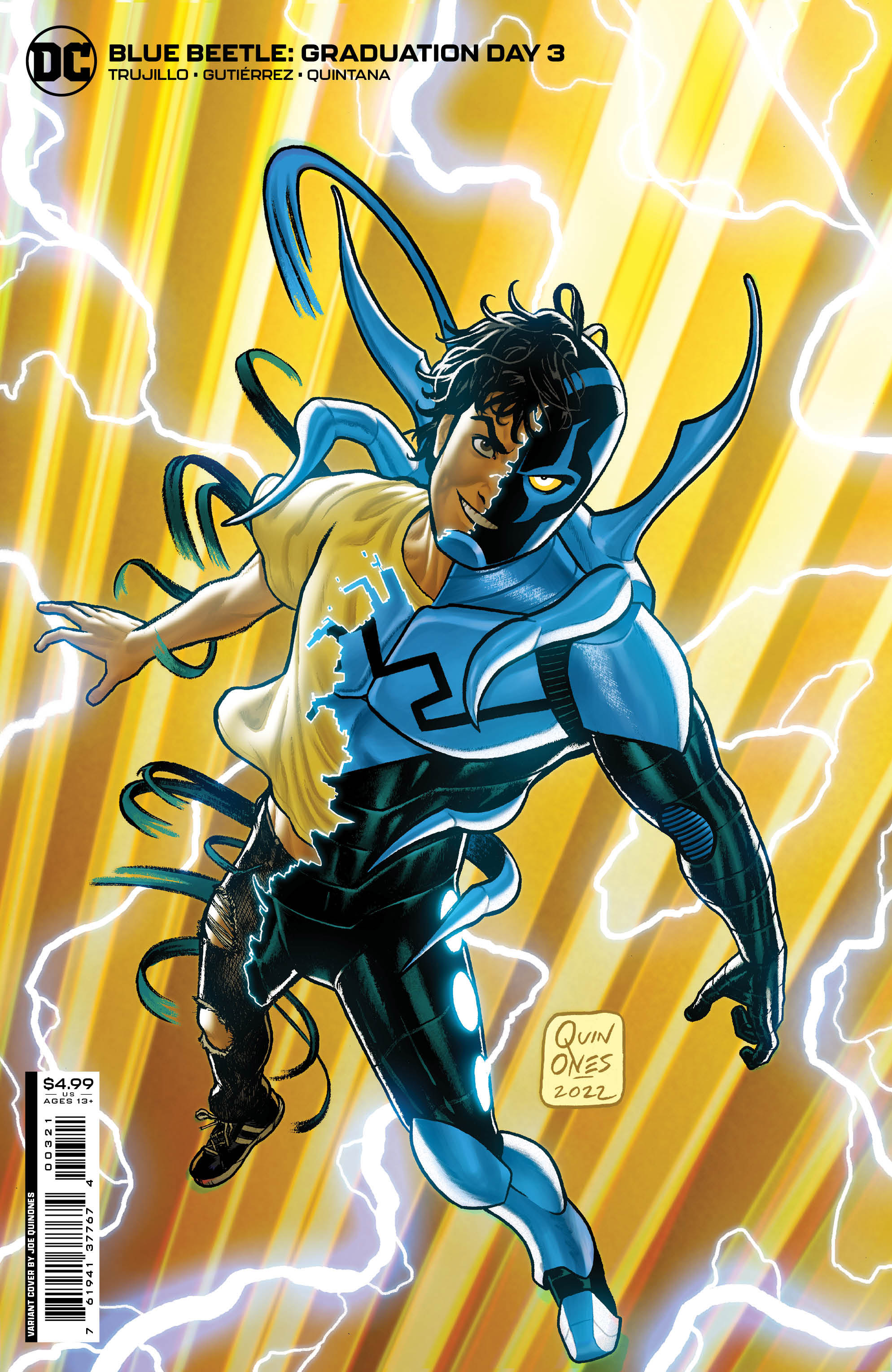 Blue Beetle Graduation Day #3 Cover B Joe Quinones Card Stock Variant (Of 6)