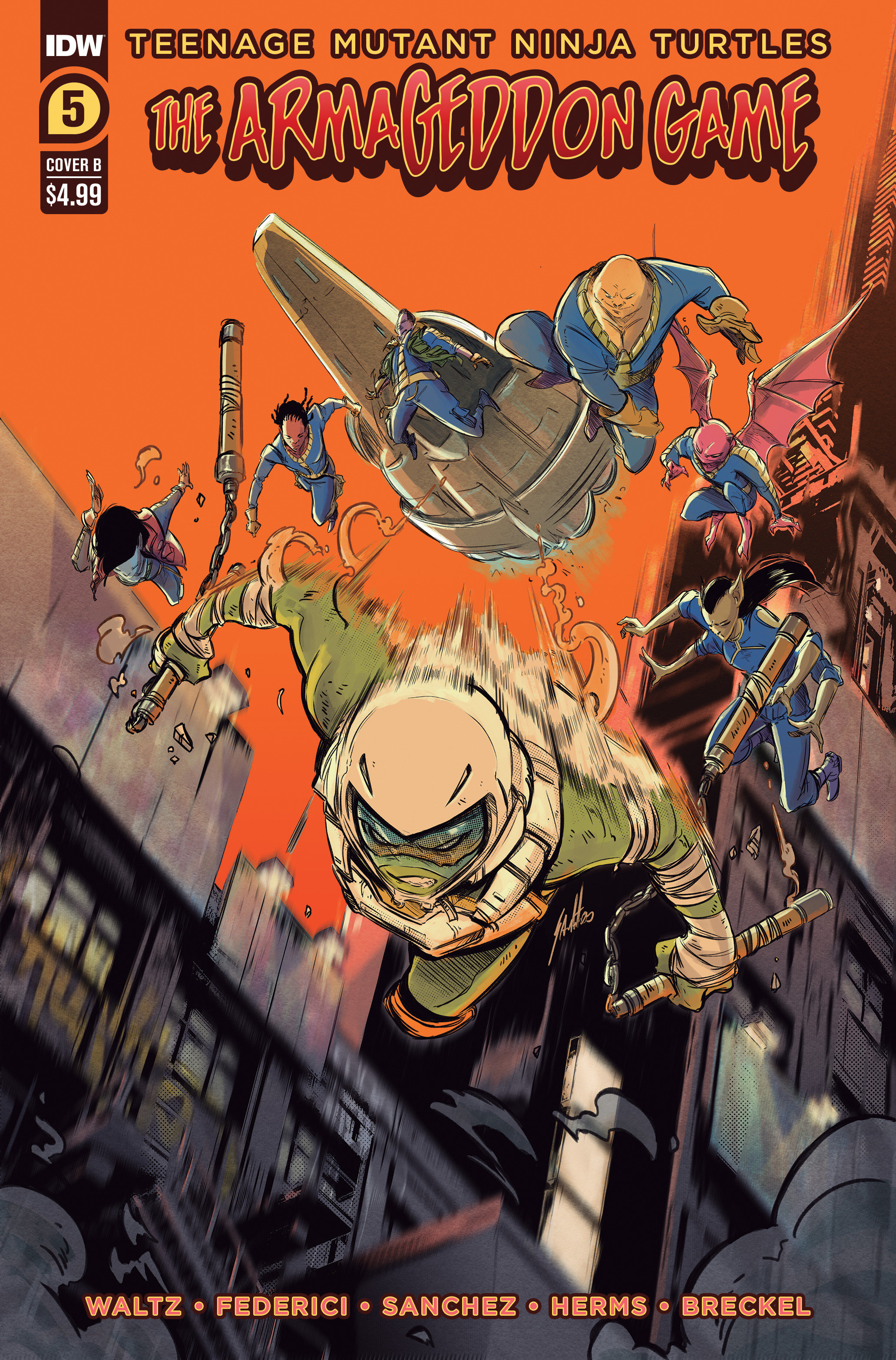 Teenage Mutant Ninja Turtles The Armageddon Game #5 Cover B