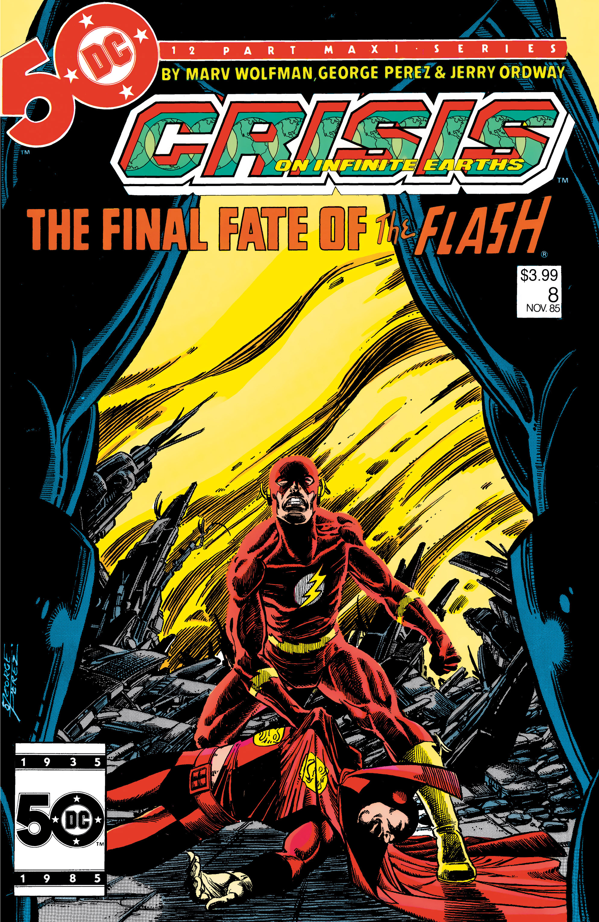 Crisis on Infinite Earth Facsimile Edition #8 Facsimile Edition Cover A George Perez