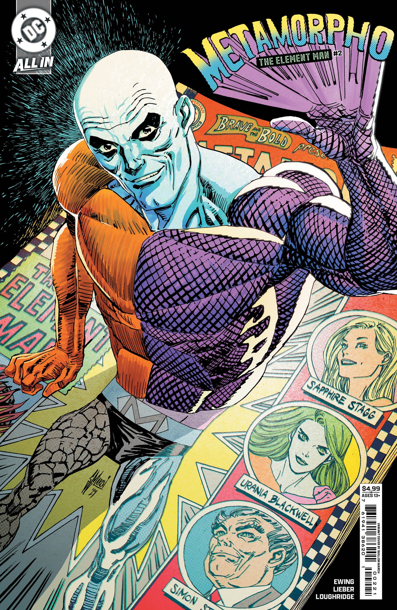 Metamorpho The Element Man #2 Cover B Guillem March Card Stock Variant