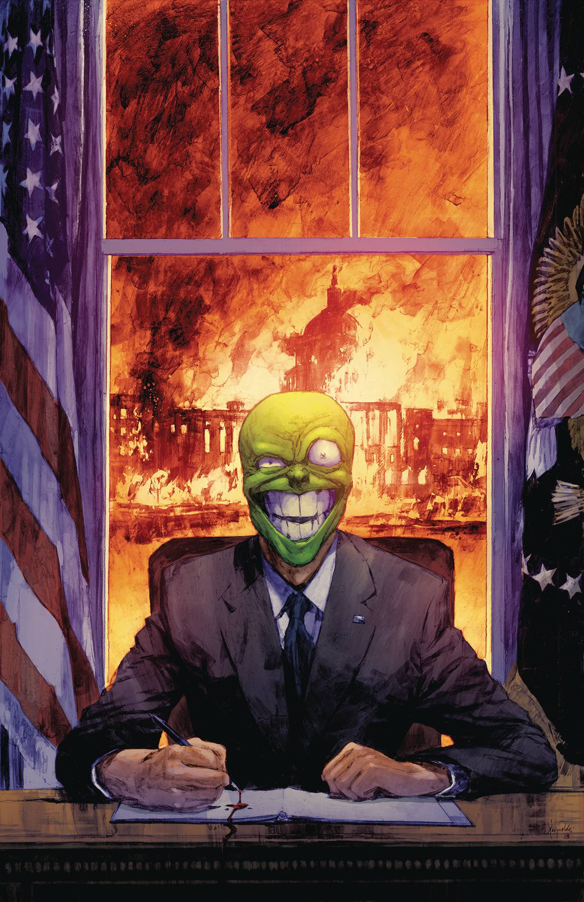 Mask I Pledge Allegiance To The Mask #2 Cover A Reynolds (Mature) (Of 4)