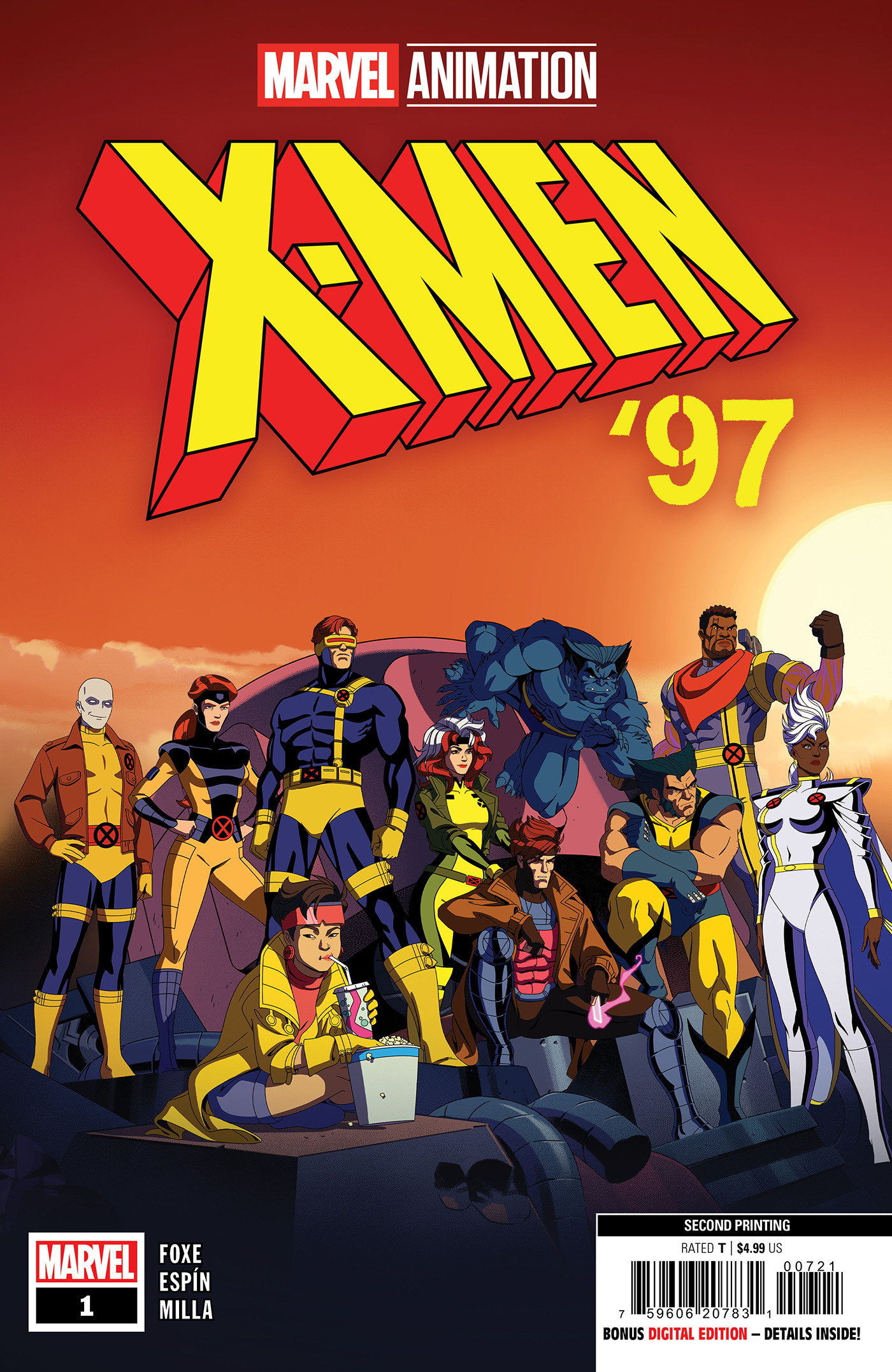 X-Men 97 #1 2nd Printing Marvel Animation Variant
