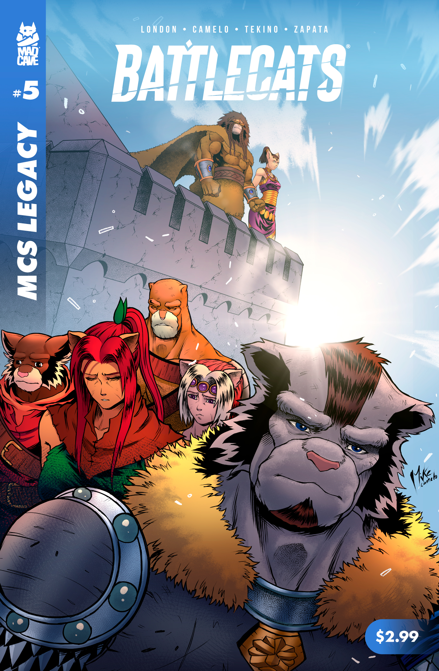 Mad Cave Studios Legacy Battlecats #5 Cover A Camelo