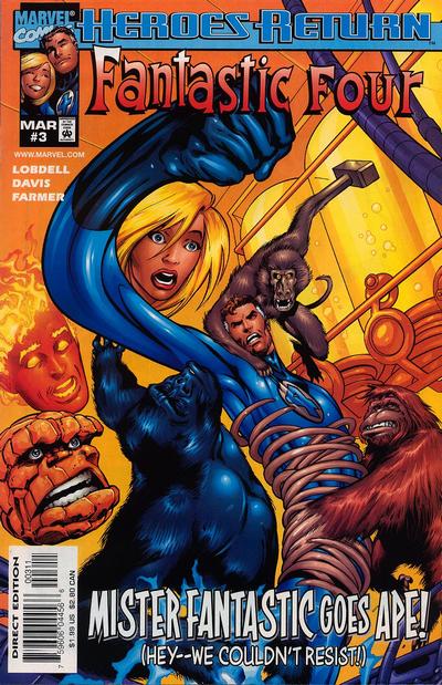 Fantastic Four #3 (1998) [Direct Edition]-Fine (5.5 – 7)