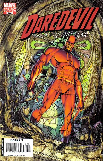 Daredevil #100 (1998) Turner/Bermjo 50/50 split cover