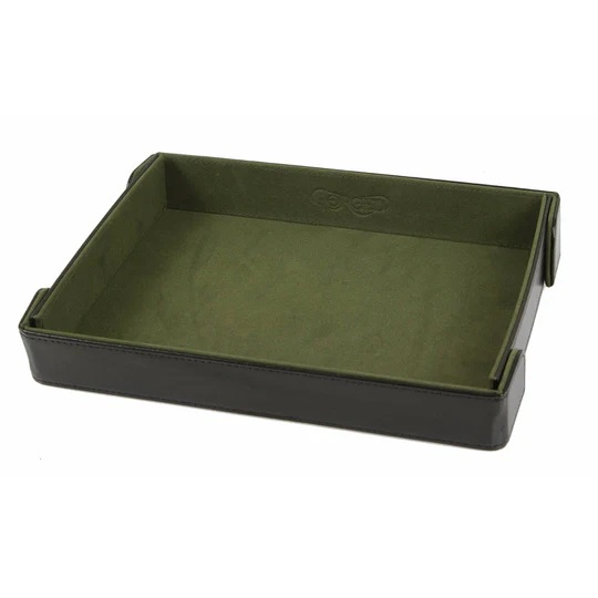 Rectangle Magnetic Folding Dice Tray - Green