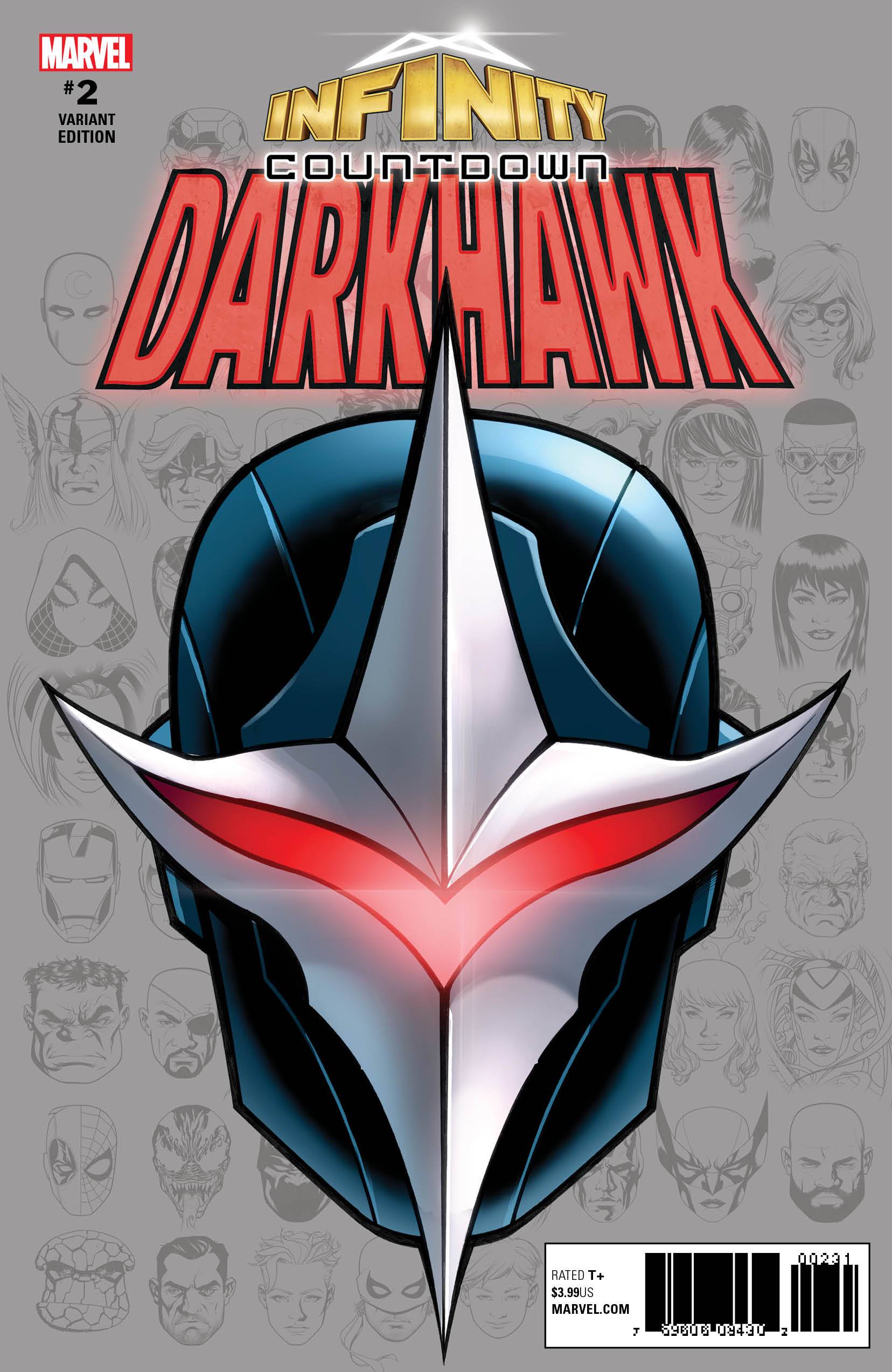Infinity Countdown Darkhawk #2 Mckone Headshot Variant (Of 4)