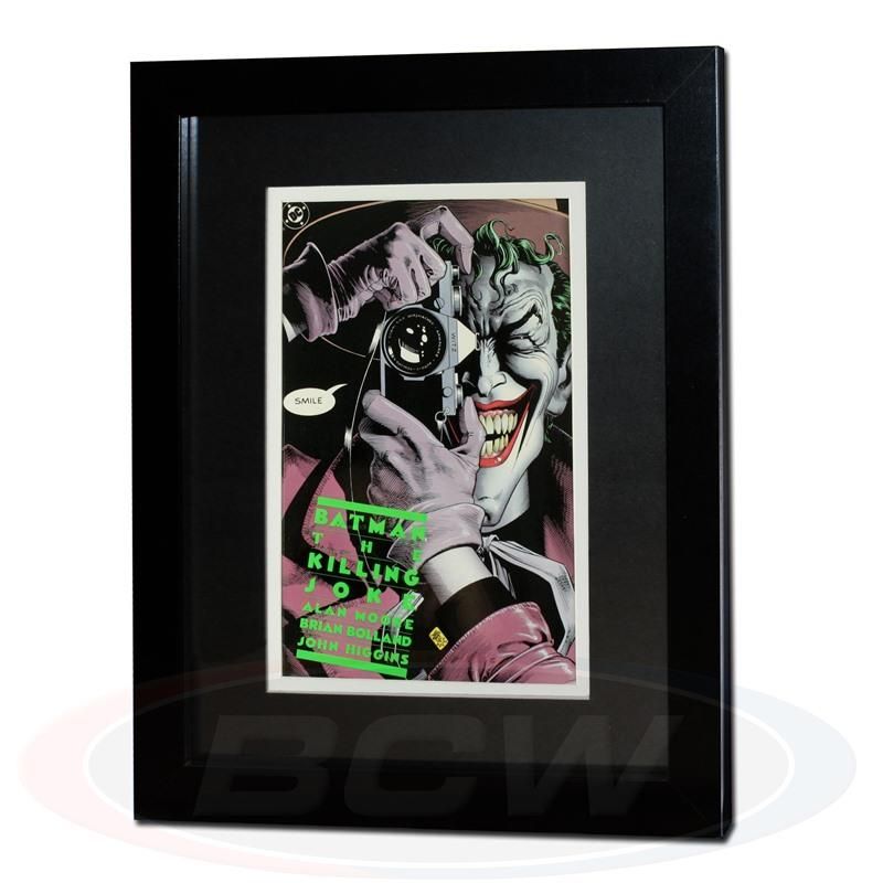 Premium Current Comic Book Wall Mount Frame - Black Wood Moulding - Glass Pane Front