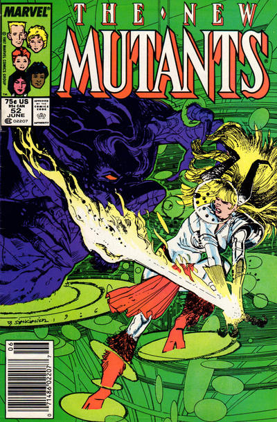 The New Mutants #52 [Newsstand]-Very Good (3.5 – 5)