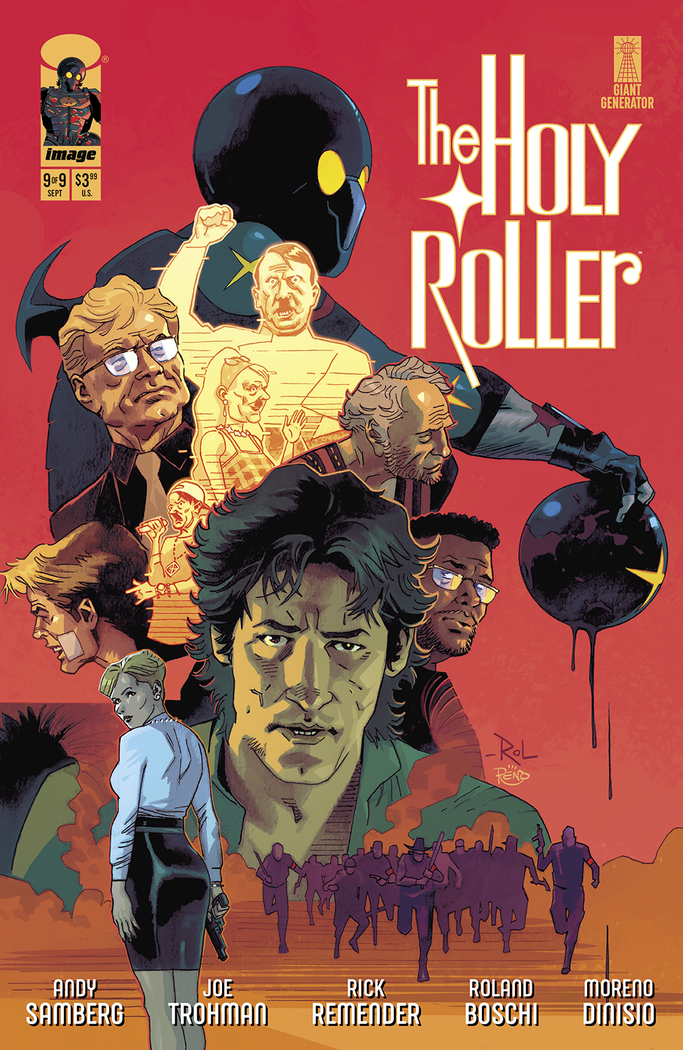 Holy Roller #9 Cover A Roland Boschi & Moreno Dinisio (Of 9)