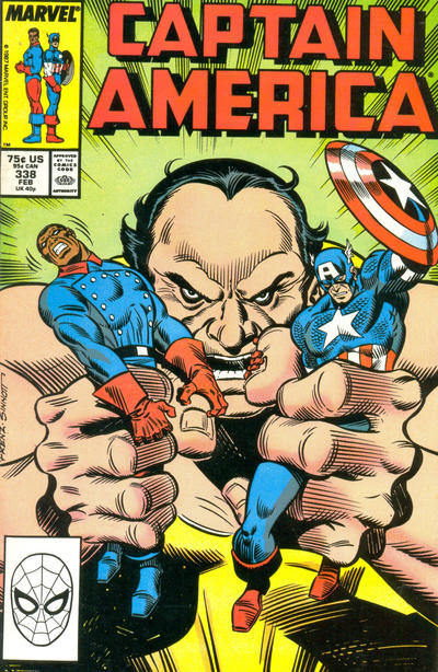 Captain America #338 [Direct] - Fn/Vf 7.0