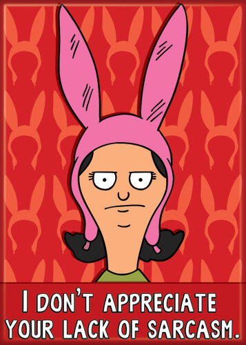 Bob's Burgers Louise Lack Sarcasm - Magnets 2.5 In. X 3.5 In.