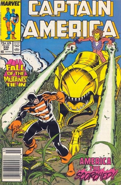 Captain America #339 [Newsstand] - Fn/Vf