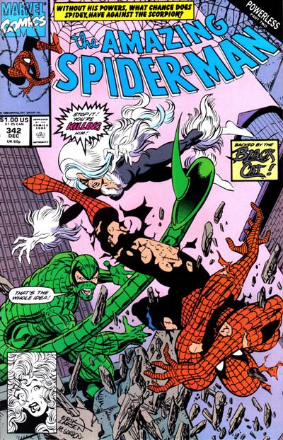 The Amazing Spider-Man #342 [Direct]- Fine/Very Fine