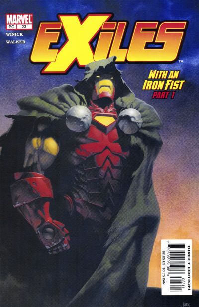 Exiles #23 [Direct Edition]-Very Good (3.5 – 5) [1St App. of Monarch Iron Man In Doom's Cape]