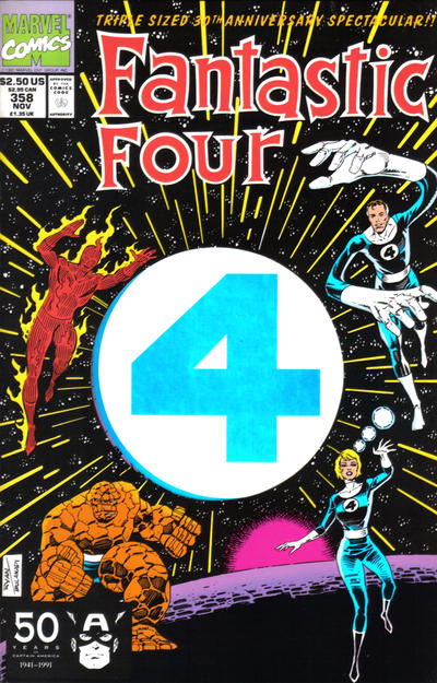 Fantastic Four #358 [Direct]-Near Mint (9.2 - 9.8)