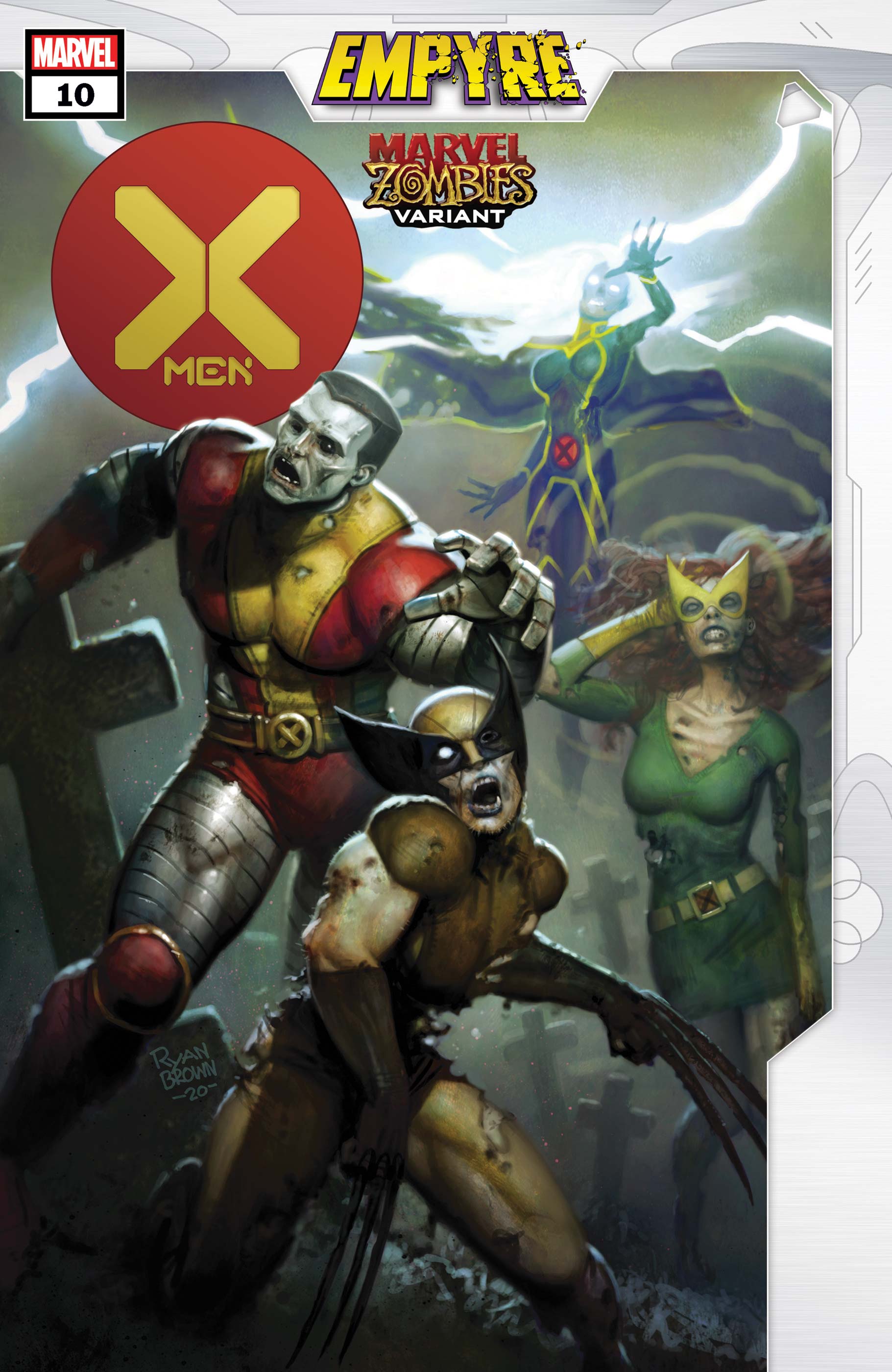 X-Men #10 Brown Marvel Zombies Variant Empyre (2019)
