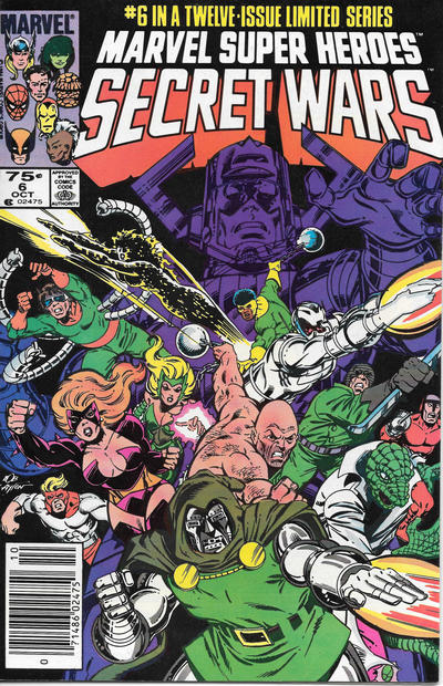 Marvel Super-Heroes Secret Wars #6 [Newsstand]-Fine (5.5 – 7)