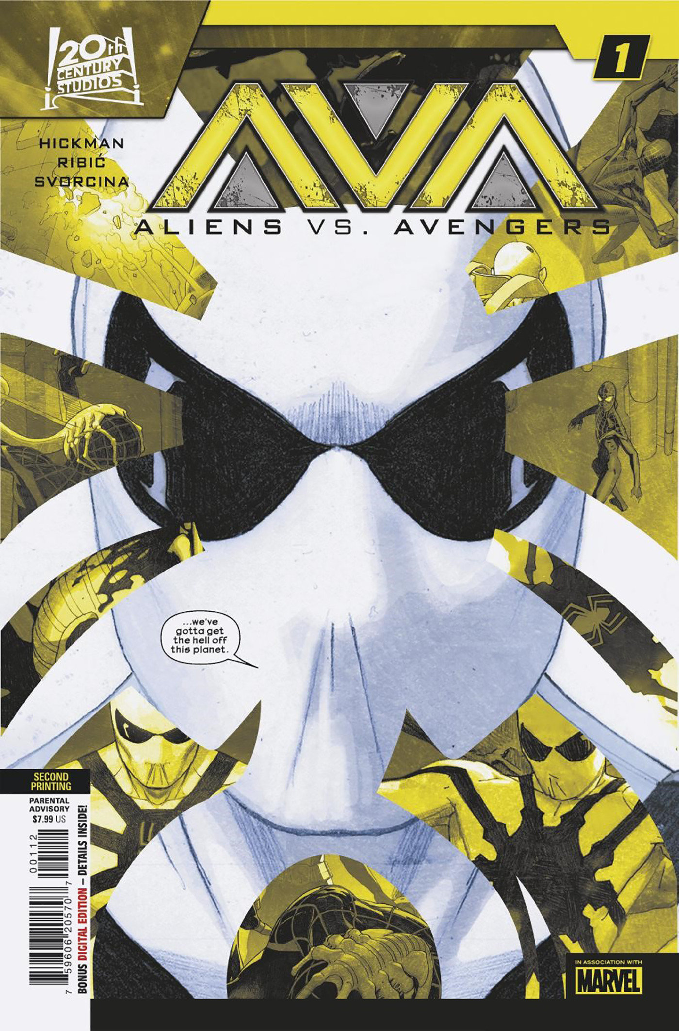 Aliens Vs Avengers #1 2nd Printing Esad Ribic Variant (Of 4)