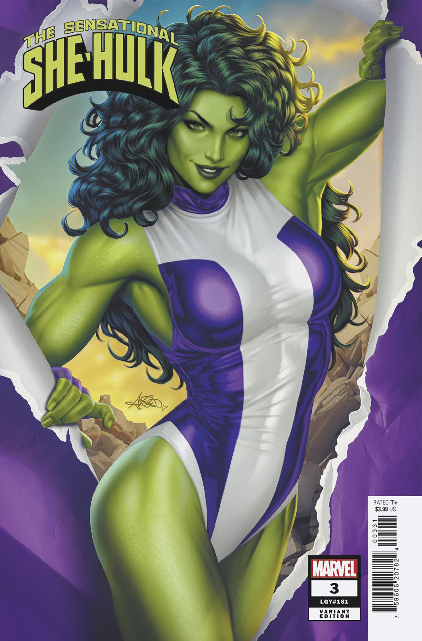 Sensational She-Hulk #3 Kaare Andrews Variant