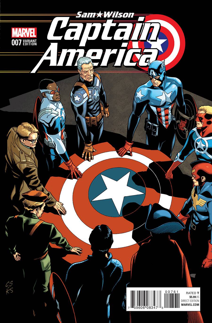 Captain America Sam Wilson #7 (Sprouse Cap of All Eras Variant) (2015)