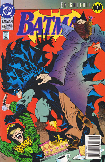 Batman #492 [Newsstand]-Fine (5.5 – 7)