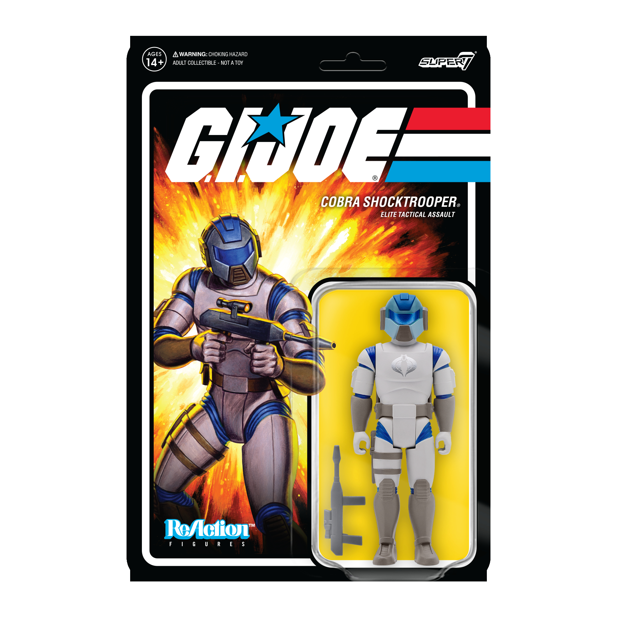 GI Joe Wave 2 Cobra Shocktrooper - Rifle C Reaction Figure