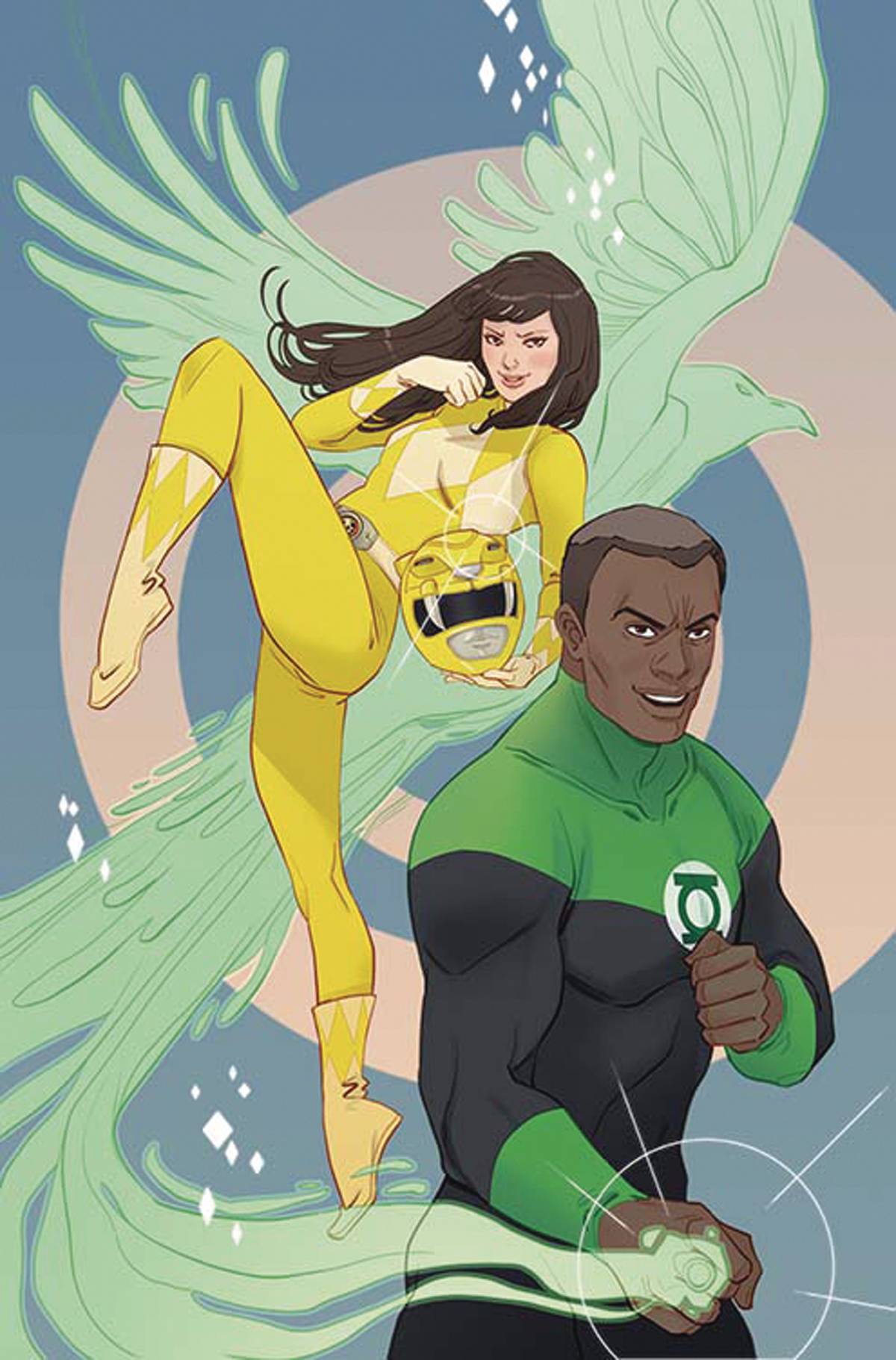 Justice League Power Rangers #1 Green Lantern Yellow Ranger Variant Edition