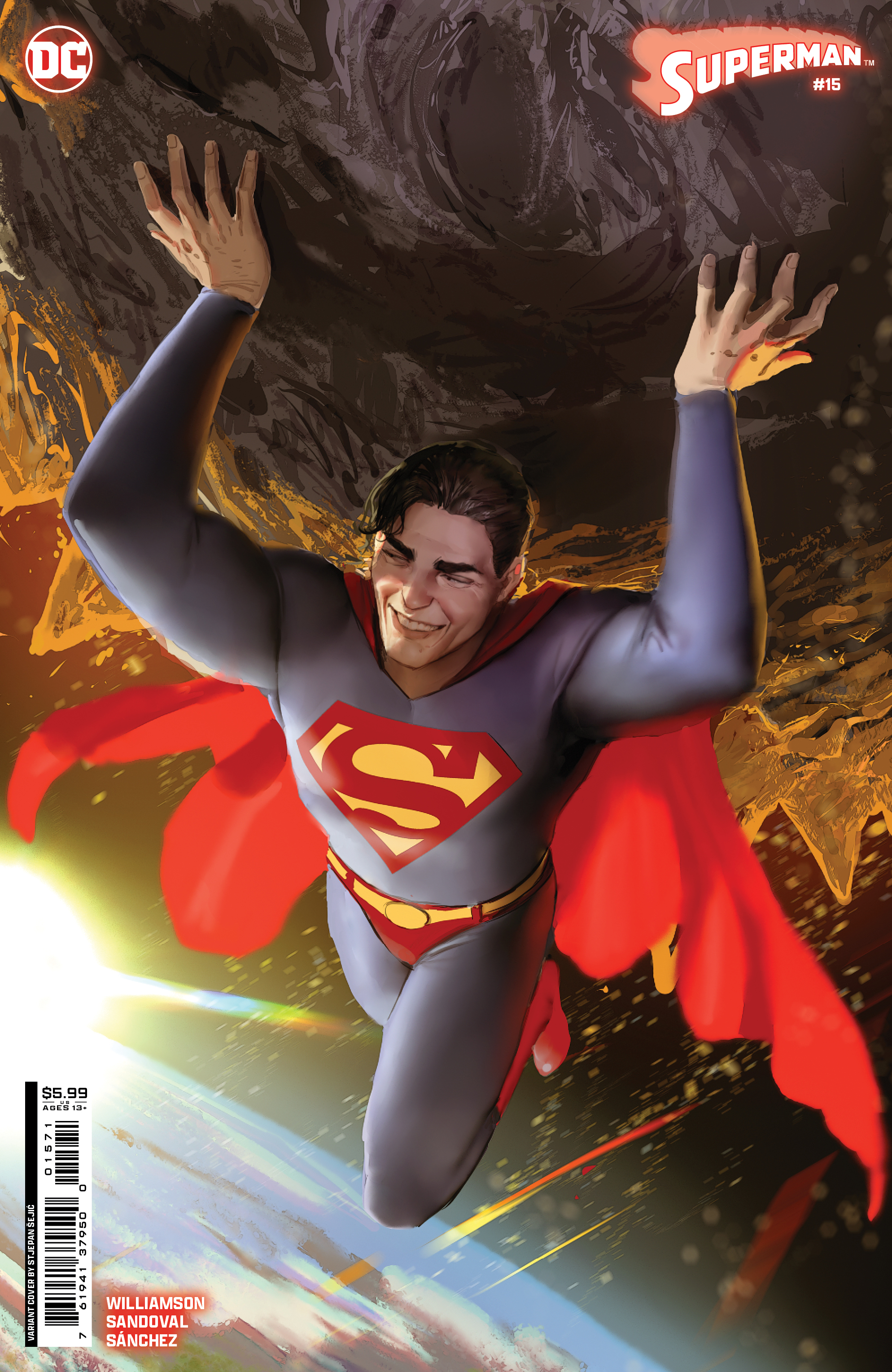Superman #15 Cover B Stjepan Sejic Card Stock Variant (House of Brainiac) (Absolute Power)