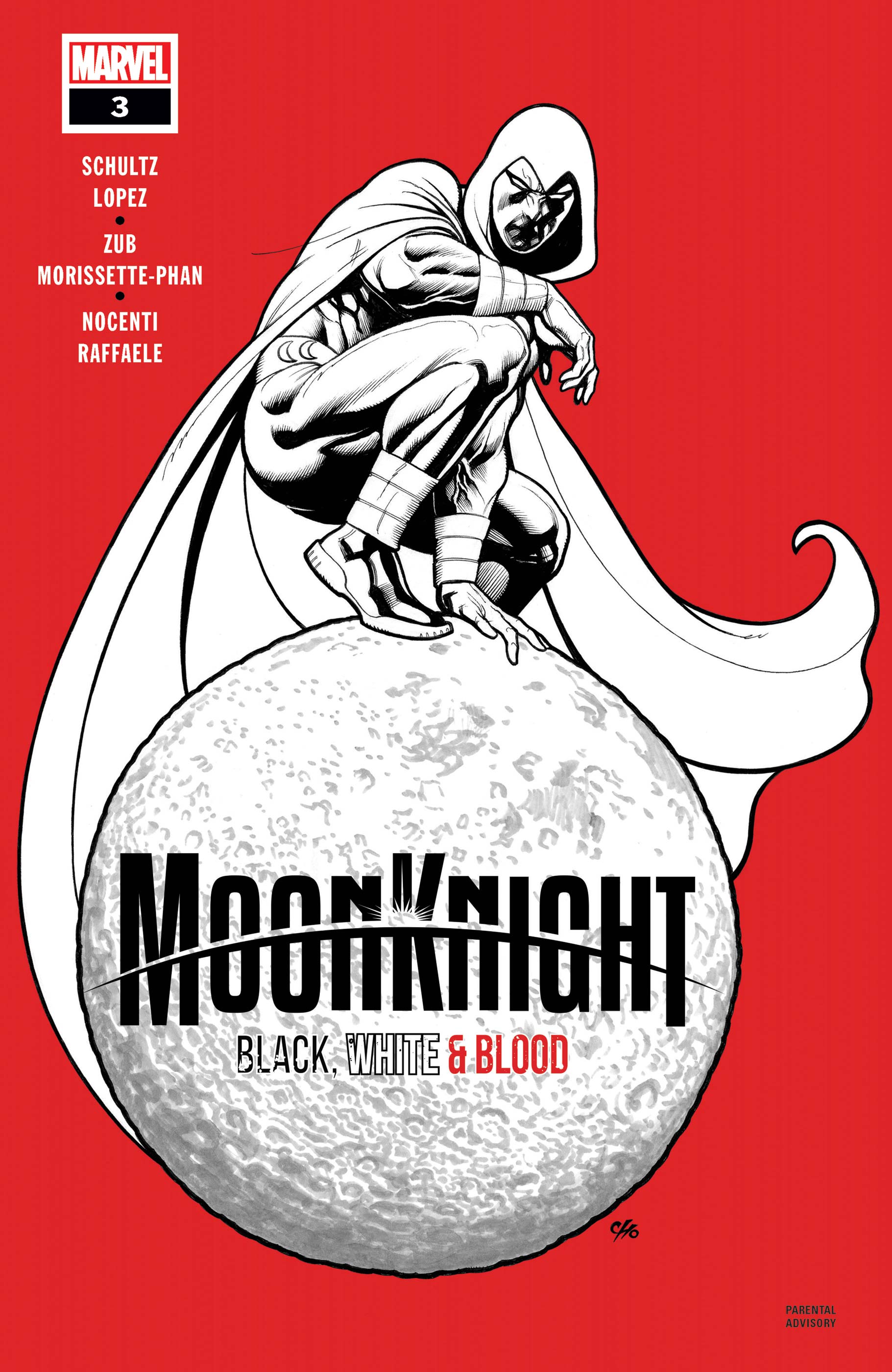Moon Knight Black White Blood #3 (Of 4)