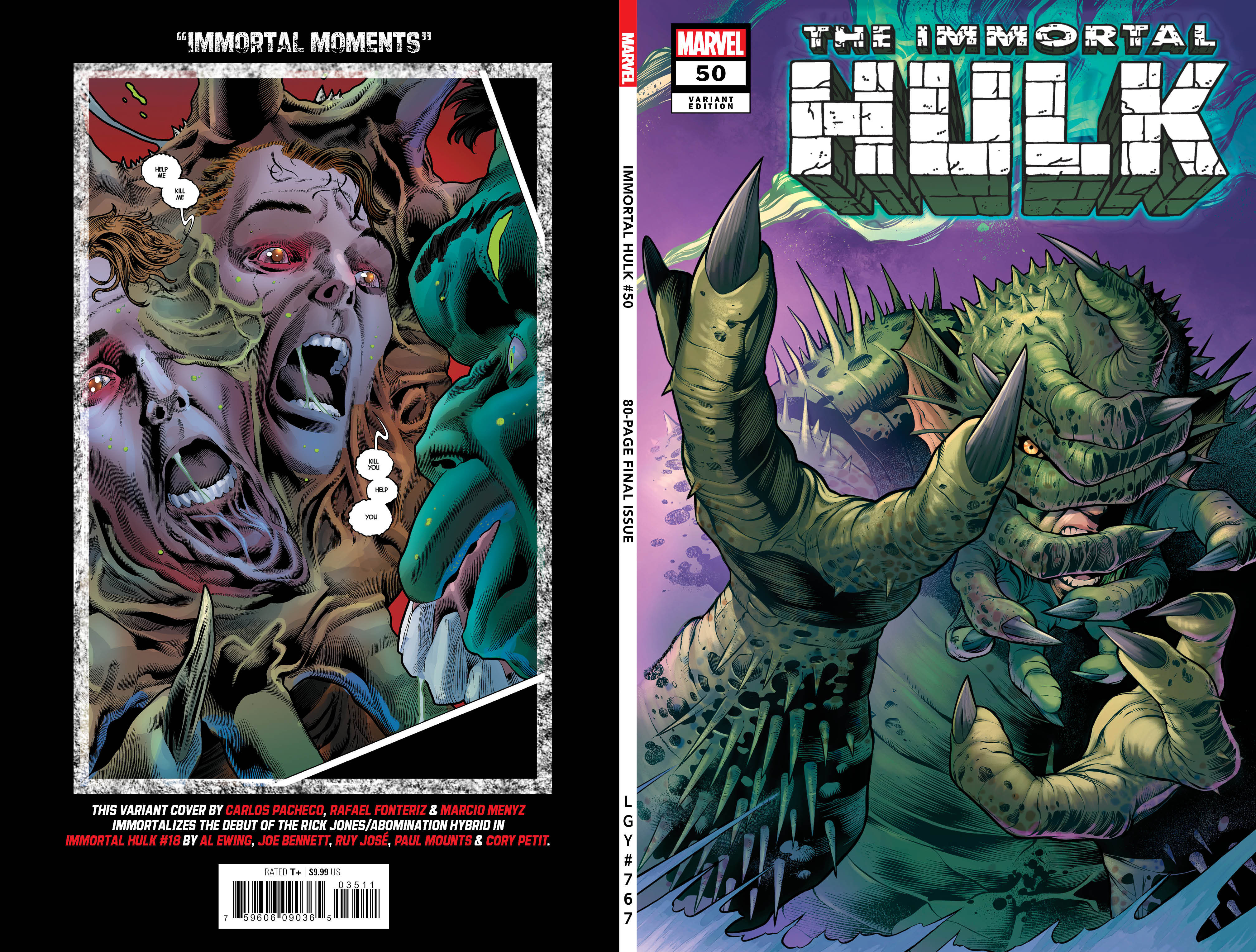 Immortal Hulk #50 Pacheco Variant (2018)