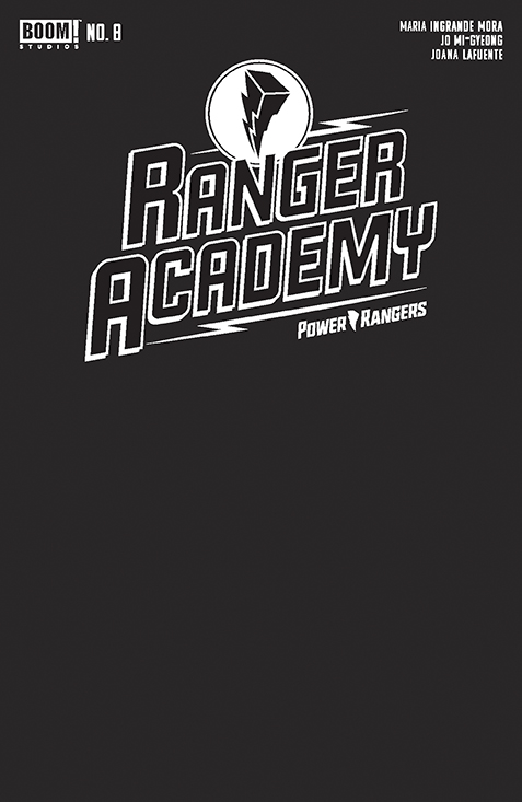 Ranger Academy #8 Cover B Black Blank Sketch Variant