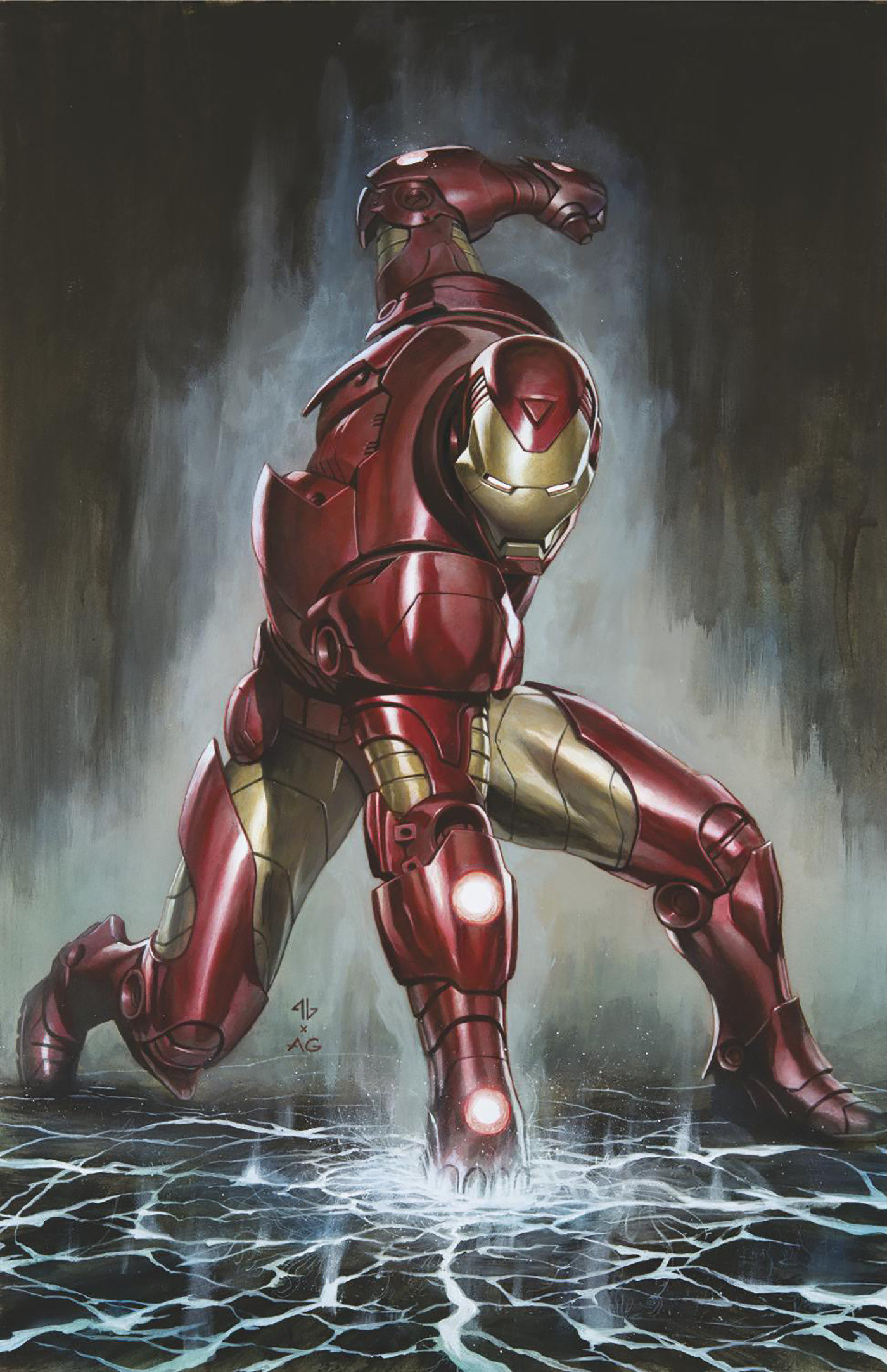 Invincible Iron Man #11 Adi Granov Homage Virgin Variant (Fall of the X-Men) 1 for 100 Incentive