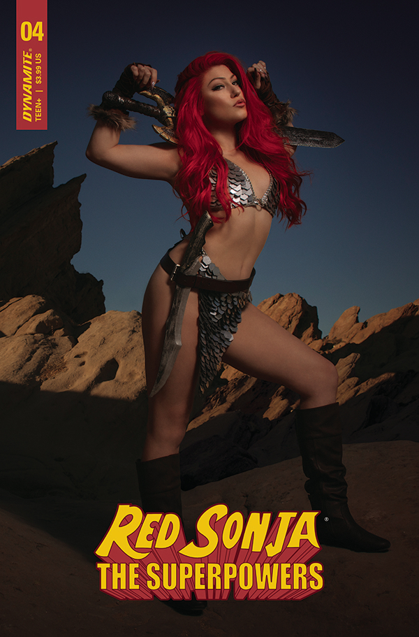 Red Sonja The Superpowers #4 Cover H Hollon Cosplay