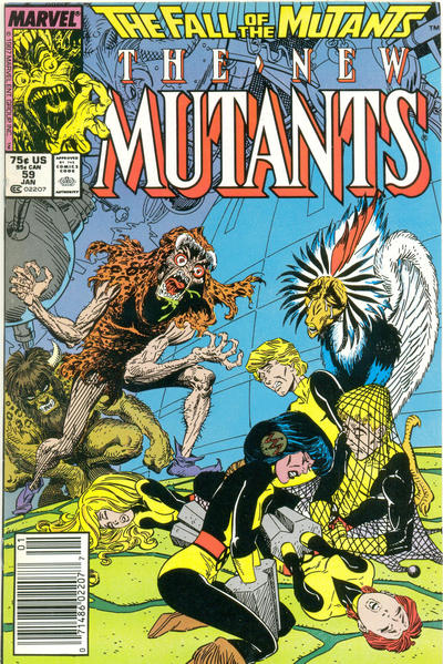 The New Mutants #59 [Newsstand]-Good (1.8 – 3)