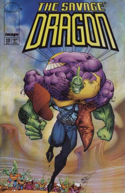 Savage Dragon #28-Very Fine (7.5 – 9) Featuring Sam Kieth's Maxx Character