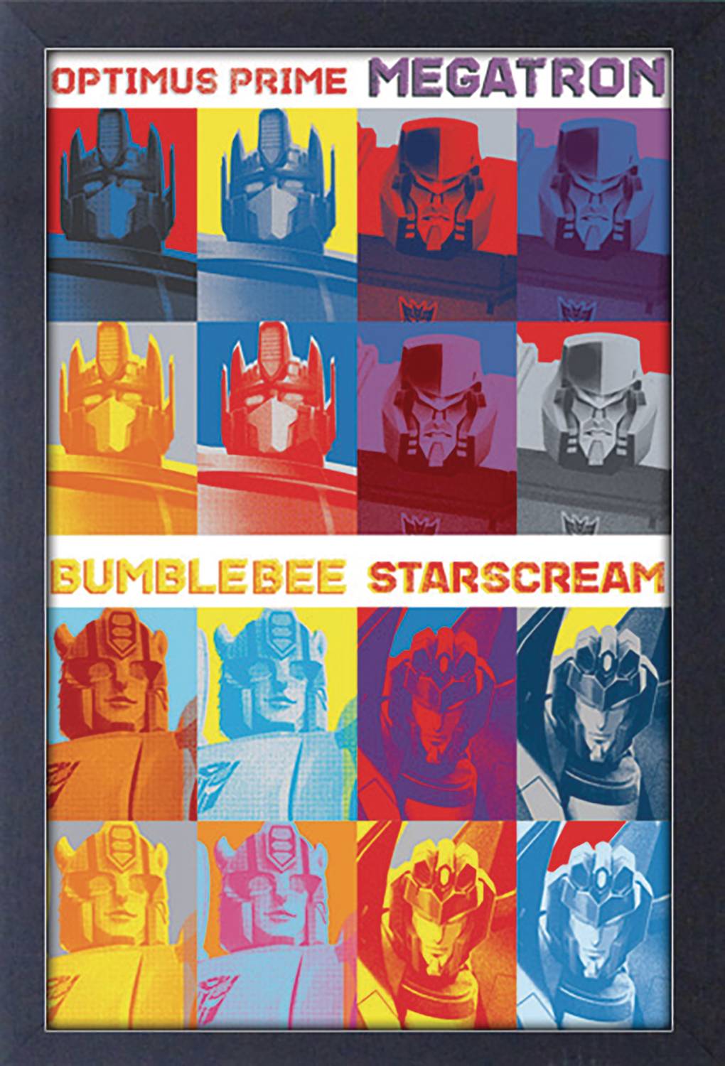 Transformers Stylized Group Framed Print