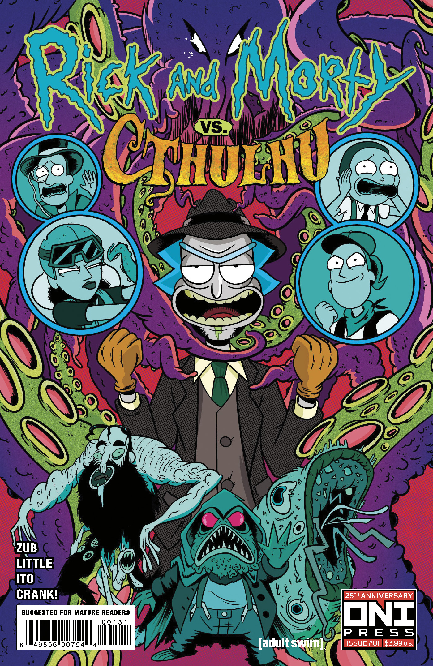 Rick and Morty Vs Cthulhu #1 Cover C Marc Ellerby Variant (Mature) (Of 4)
