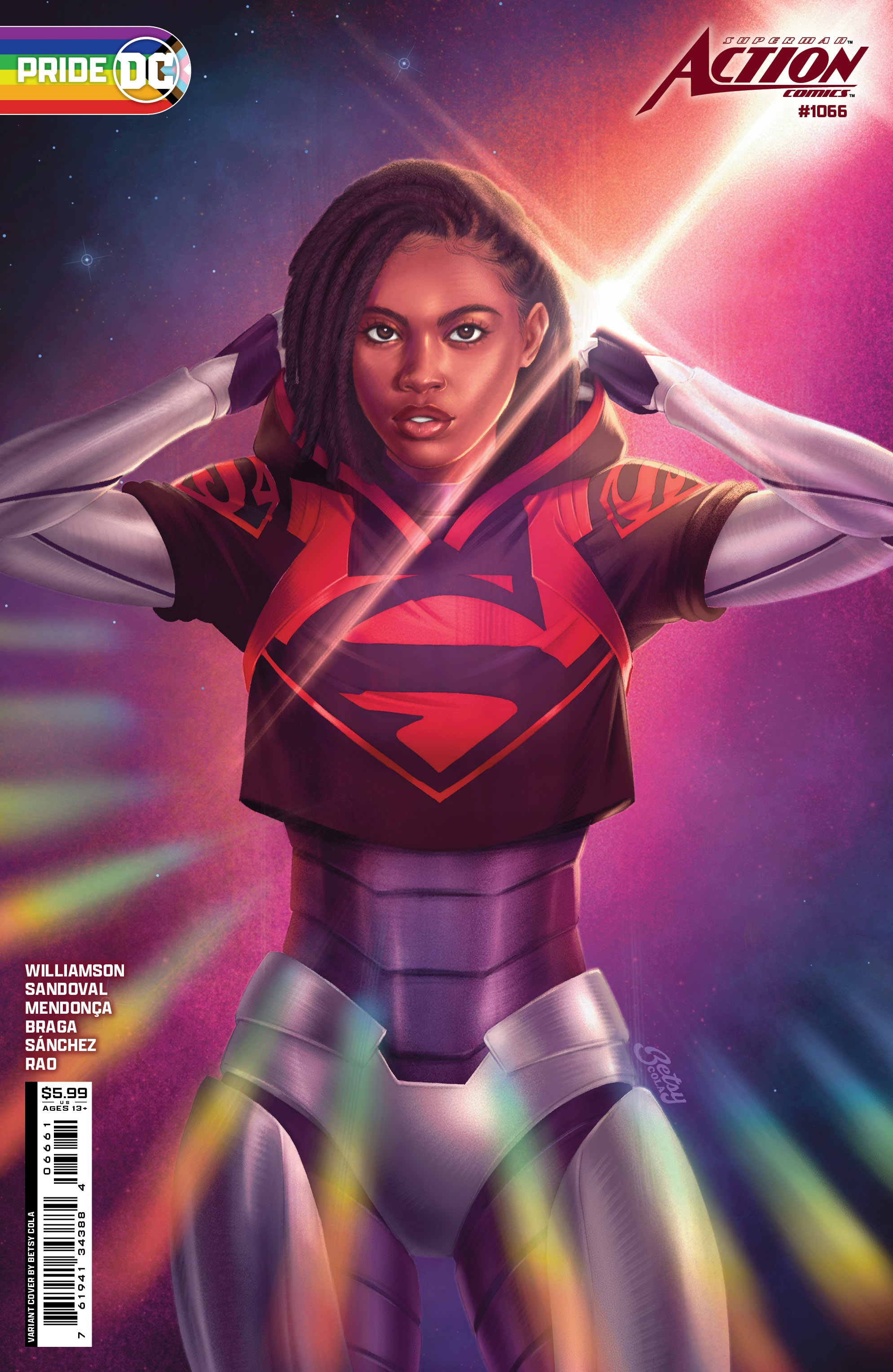 Action Comics #1066 Cover D Betsy Cola DC Pride 2024 Card Stock Variant (House of Brainiac)