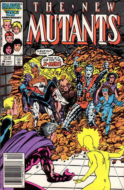 The New Mutants #46 [Newsstand]-Fine (5.5 – 7)